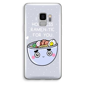 CaseCompany I'm A Hopeless Ramen-Tic For You: Samsung Galaxy S9 Transparant Hoesje