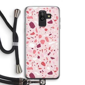 CaseCompany Terrazzo N°15: Samsung Galaxy J8 (2018) Transparant Hoesje met koord