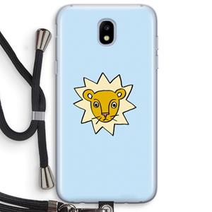 CaseCompany Kleine leeuw: Samsung Galaxy J5 (2017) Transparant Hoesje met koord