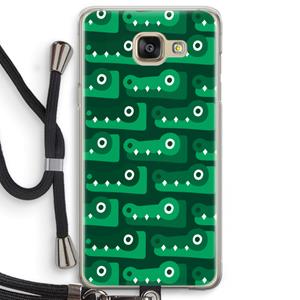 CaseCompany Crocs: Samsung Galaxy A5 (2016) Transparant Hoesje met koord