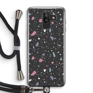 CaseCompany Terrazzo N°16: Samsung Galaxy J8 (2018) Transparant Hoesje met koord