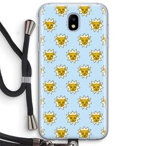 CaseCompany Leeuwenkoppen: Samsung Galaxy J5 (2017) Transparant Hoesje met koord