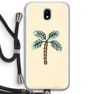 CaseCompany Palmboom: Samsung Galaxy J5 (2017) Transparant Hoesje met koord