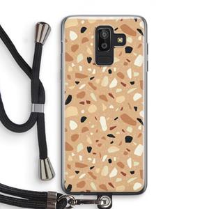 CaseCompany Terrazzo N°17: Samsung Galaxy J8 (2018) Transparant Hoesje met koord