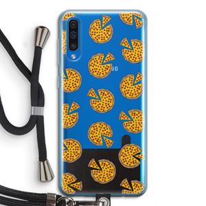 CaseCompany You Had Me At Pizza: Samsung Galaxy A50 Transparant Hoesje met koord