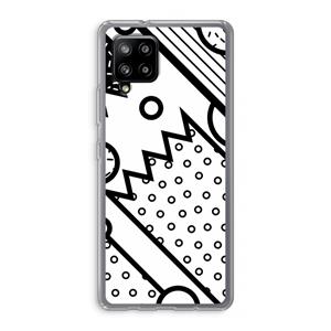 CaseCompany Pop Art #4: Samsung Galaxy A42 5G Transparant Hoesje