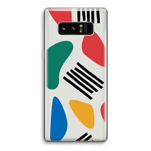 CaseCompany Illustratieve pop 1: Samsung Galaxy Note 8 Transparant Hoesje