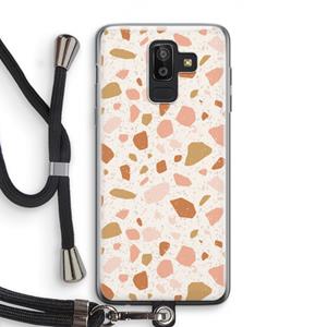 CaseCompany Terrazzo N°18: Samsung Galaxy J8 (2018) Transparant Hoesje met koord
