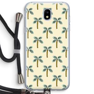 CaseCompany Paradise: Samsung Galaxy J5 (2017) Transparant Hoesje met koord