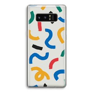 CaseCompany Illustratieve pop 2: Samsung Galaxy Note 8 Transparant Hoesje