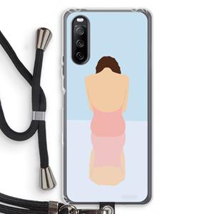 CaseCompany Mirror: Sony Sony Xperia 10 III Transparant Hoesje met koord