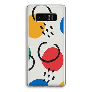 CaseCompany Illustratieve pop 3: Samsung Galaxy Note 8 Transparant Hoesje