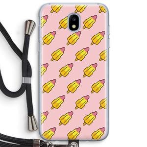 CaseCompany Waterijsjes: Samsung Galaxy J5 (2017) Transparant Hoesje met koord
