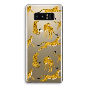 CaseCompany Luipaard: Samsung Galaxy Note 8 Transparant Hoesje