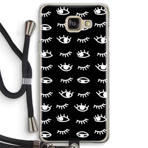 CaseCompany Eye pattern #3: Samsung Galaxy A5 (2016) Transparant Hoesje met koord