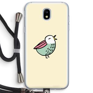 CaseCompany Birdy: Samsung Galaxy J5 (2017) Transparant Hoesje met koord