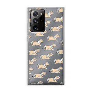 CaseCompany Ponys: Samsung Galaxy Note 20 Ultra / Note 20 Ultra 5G Transparant Hoesje