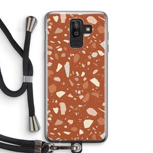 CaseCompany Terrazzo N°22: Samsung Galaxy J8 (2018) Transparant Hoesje met koord