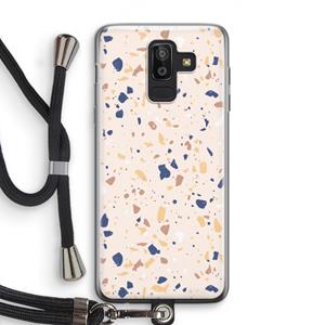 CaseCompany Terrazzo N°23: Samsung Galaxy J8 (2018) Transparant Hoesje met koord