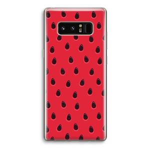 CaseCompany Watermelon: Samsung Galaxy Note 8 Transparant Hoesje