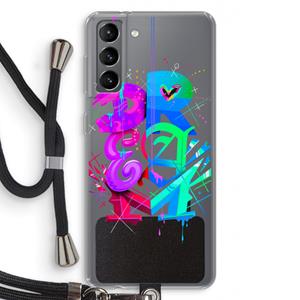 CaseCompany Dream: Samsung Galaxy S21 Transparant Hoesje met koord
