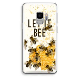 CaseCompany Let it bee: Samsung Galaxy S9 Transparant Hoesje