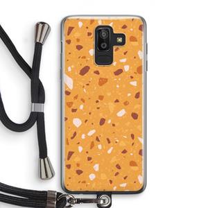 CaseCompany Terrazzo N°24: Samsung Galaxy J8 (2018) Transparant Hoesje met koord