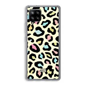 CaseCompany Leopard pattern: Samsung Galaxy A42 5G Transparant Hoesje