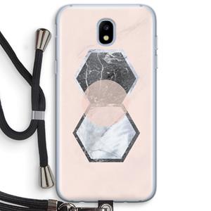 CaseCompany Creatieve toets: Samsung Galaxy J5 (2017) Transparant Hoesje met koord