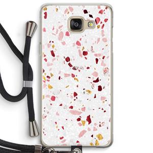 CaseCompany Terrazzo N°9: Samsung Galaxy A5 (2016) Transparant Hoesje met koord
