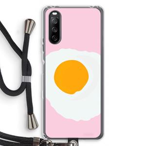 CaseCompany Sunny side up: Sony Sony Xperia 10 III Transparant Hoesje met koord