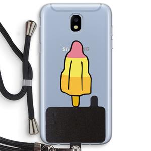 CaseCompany Raketijsje: Samsung Galaxy J5 (2017) Transparant Hoesje met koord