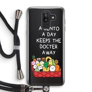 CaseCompany Bento a day: Samsung Galaxy J8 (2018) Transparant Hoesje met koord