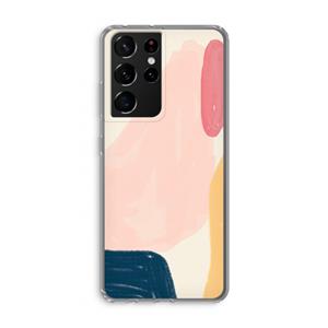 CaseCompany Saturday Flow: Samsung Galaxy S21 Ultra Transparant Hoesje