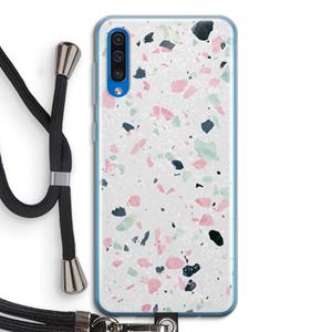 CaseCompany Terrazzo N°3: Samsung Galaxy A50 Transparant Hoesje met koord