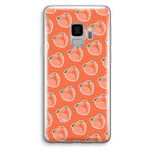 CaseCompany Just peachy: Samsung Galaxy S9 Transparant Hoesje