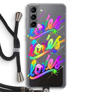 CaseCompany Loves: Samsung Galaxy S21 Transparant Hoesje met koord