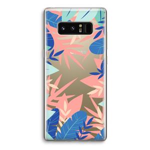 CaseCompany Tropisch: Samsung Galaxy Note 8 Transparant Hoesje