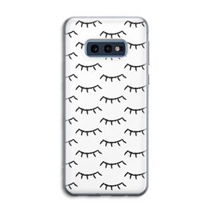 CaseCompany Wimpers: Samsung Galaxy S10e Transparant Hoesje