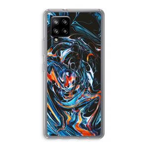 CaseCompany Black Unicorn: Samsung Galaxy A42 5G Transparant Hoesje