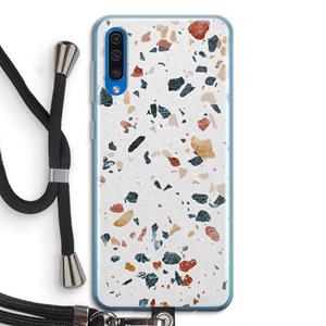 CaseCompany Terrazzo N°4: Samsung Galaxy A50 Transparant Hoesje met koord