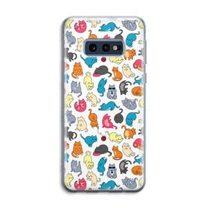 CaseCompany Kleurrijke katten: Samsung Galaxy S10e Transparant Hoesje