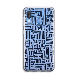 CaseCompany Moroccan Print: Samsung Galaxy A40 Transparant Hoesje