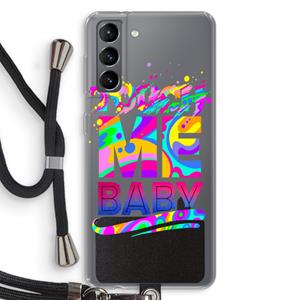 CaseCompany Touch Me: Samsung Galaxy S21 Transparant Hoesje met koord