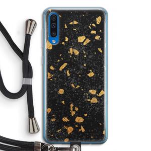 CaseCompany Terrazzo N°7: Samsung Galaxy A50 Transparant Hoesje met koord