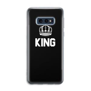 CaseCompany King zwart: Samsung Galaxy S10e Transparant Hoesje