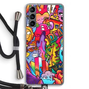 CaseCompany Dreams: Samsung Galaxy S21 Transparant Hoesje met koord