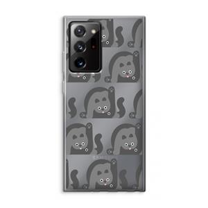 CaseCompany Cats: Samsung Galaxy Note 20 Ultra / Note 20 Ultra 5G Transparant Hoesje