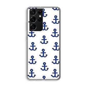 CaseCompany Ankers: Samsung Galaxy S21 Ultra Transparant Hoesje