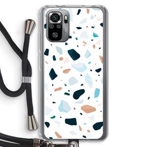 CaseCompany Terrazzo N°13: Xiaomi Redmi Note 10S Transparant Hoesje met koord